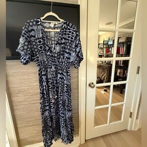 Bleu Rod Beattie Navy  Maxi Dress